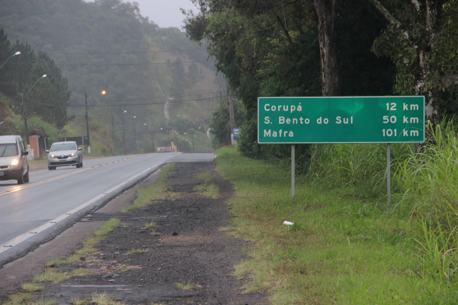 Lideranças de Jaraguá do Sul e Corupá cobram acostamento na BR-280 do DNIT  - JDV
