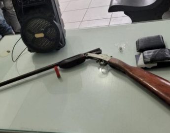 Perturbação acaba com apreensão de arma em Corupá