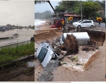 Vídeos – Litoral de SP: chuva deixa mortos, interdita rodovias e provoca caos