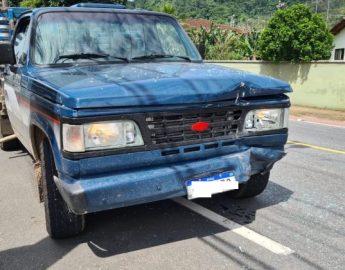 Acidente na Rua 25 de Julho, em Jaraguá do Sul