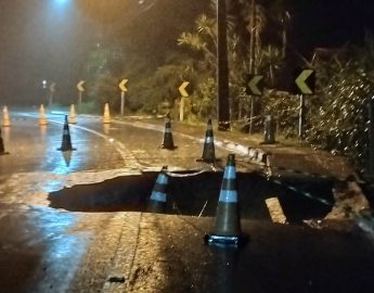 Tráfego na BR-280, KM 84, liberado parcialmente