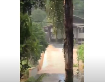 Forte chuva causa alagamentos em Corupá