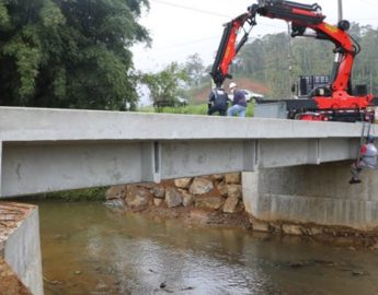 Com cabeceiras prontas Corupá aguarda estruturas de pontes