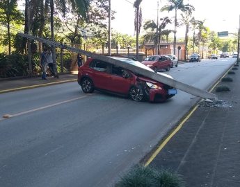 Acidente na rua Wolfgang Weege/Januário Airoso, confira as imagens