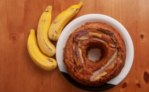 A melhor receita de bolo de banana