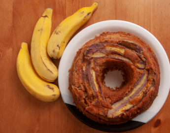 A melhor receita de bolo de banana