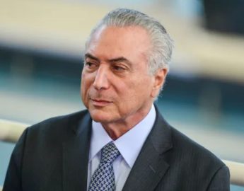 Ex-presidente Michel Temer concede entrevista coletiva quinta-feira na Sala de Imprensa da Alesc