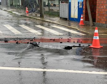 Chuva coloca Jaraguá do Sul em sinal de alerta