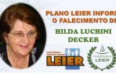 Plano Leier informa o falecimento de HILDA LUCHINI DECKER “Dona Teresa”