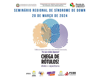 Jaraguá do Sul sedia etapa do Seminário Regional sobre Síndrome de Down nesta 4ª feira (20)