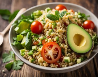 Receita Saudável: Salada de Quinoa com Abacate e Tomate Cereja – Simples e Deliciosa!