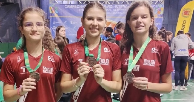 Badminton: Blumenau conquista medalhas de bronze no Campeonato Brasileiro
