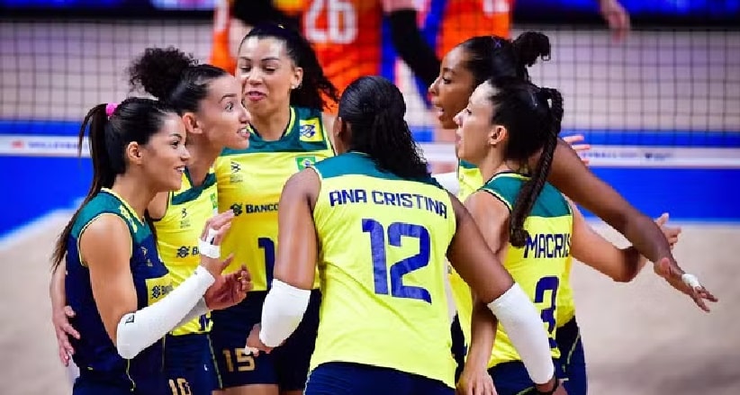 Vôlei: Brasil leva susto, mas bate Holanda e vence a 6ª na Liga das Nações