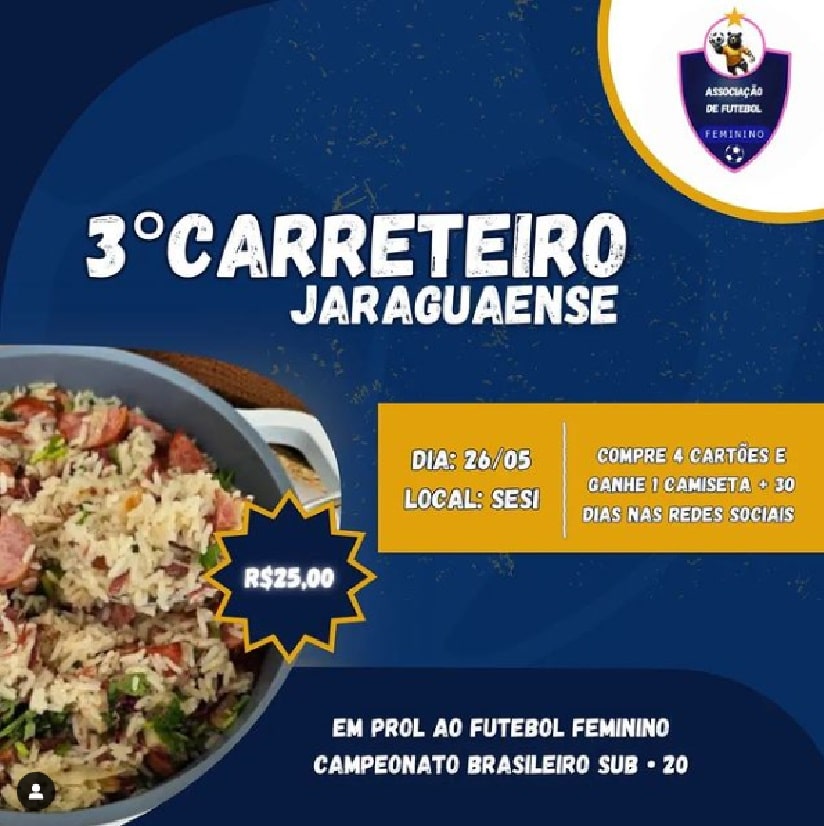 Futebol: Clube Jaraguaense promove 3º Carreteiro neste fim de semana