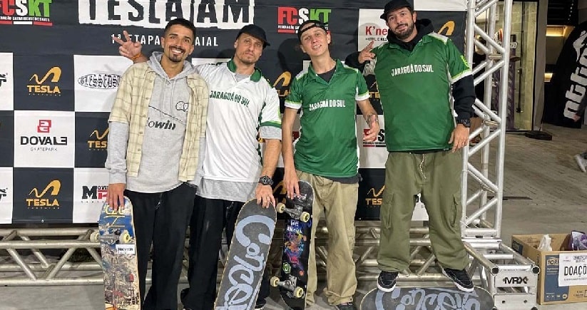 Skate: Atletas de Jaraguá do Sul participam de seletiva para o Campeonato Brasileiro