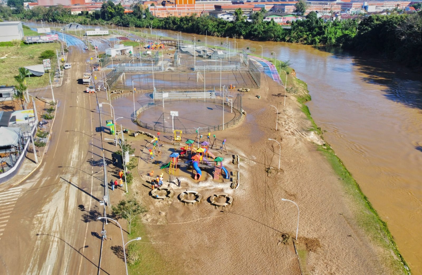 Conheça o parque que alaga de propósito para evitar estragos das enchentes em SC