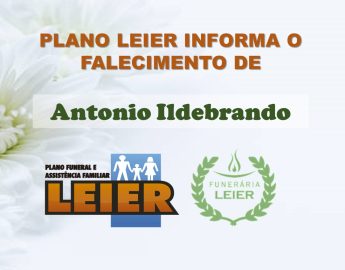 Plano Leier informa o falecimento de Antonio Ildebrando