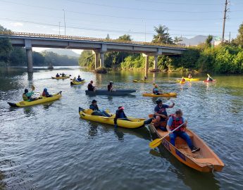 Retirados 500 quilos de lixo do Rio Itapocu