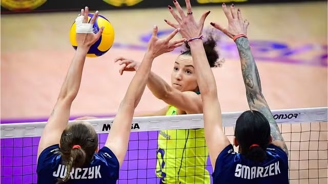 Vôlei: Brasil perde para a Polônia e é 4º na Liga das Nações feminina