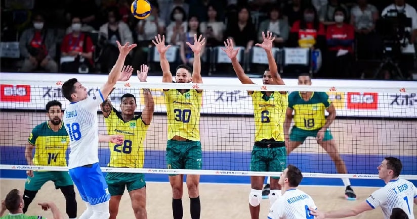 Vôlei: No tie-break, Brasil perde para a Eslovênia na Liga das Nações