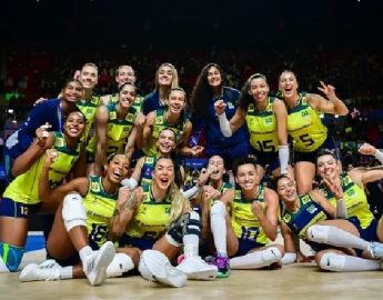 Vôlei: Brasil vence Polônia, assume liderança e vai às quartas de final da VNL