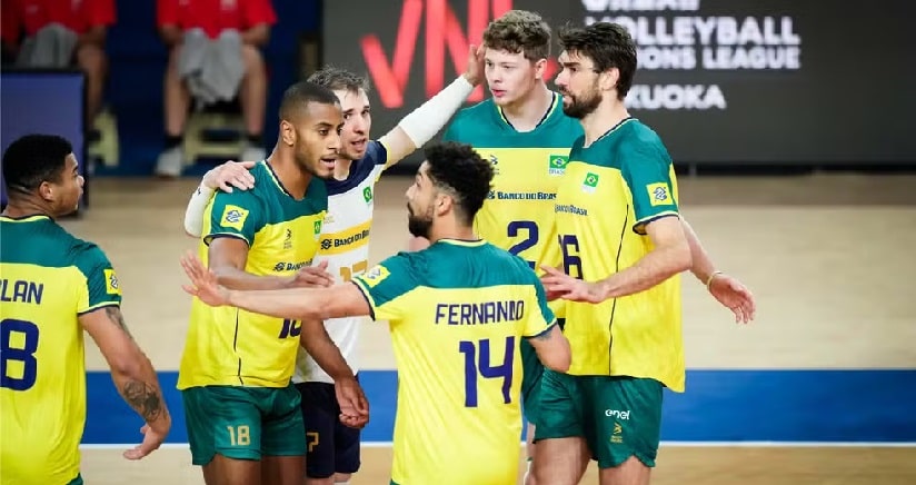 Vôlei: Brasil vence a Alemanha na Liga das Nações