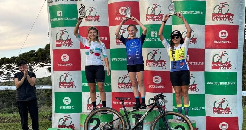 Ciclismo: Jaraguaenses conquistam troféus no Campeonato Catarinense