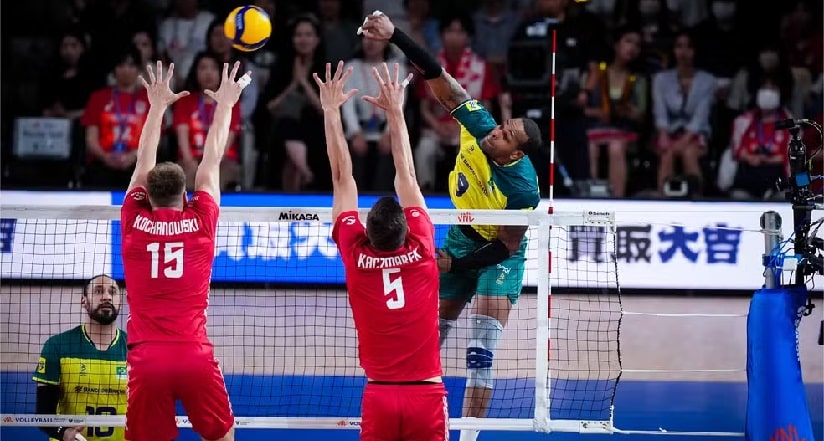 Vôlei: Com grande atuação de Leal, Brasil vence a Polônia na Liga das Nações