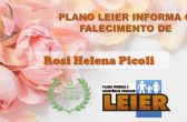 Plano Leier informa o falecimento de Rosi Helena Picoli