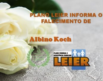 Plano Leier informa o falecimento de Albino Koch