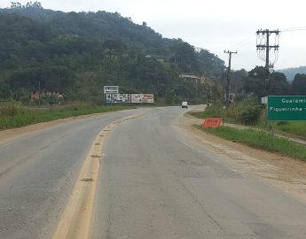 Interdição total de trecho da SC-108 em Guaramirim nesta sexta-feira