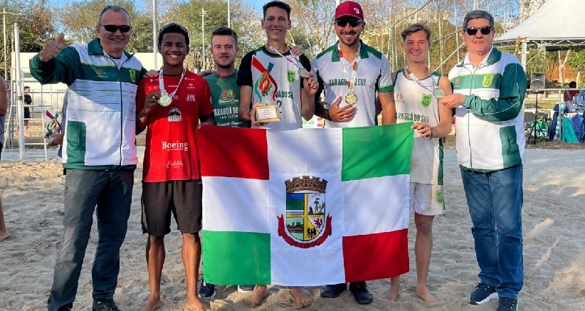 Joguinhos Abertos: Jaraguá do Sul é campeão no vôlei de praia masculino