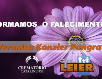 Plano Leier informa o falecimento de Veronica Kanzler Pangratz