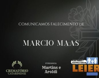 Plano Leier e Funerária Martins e Aroldi informam o falecimento de Marcio Maas