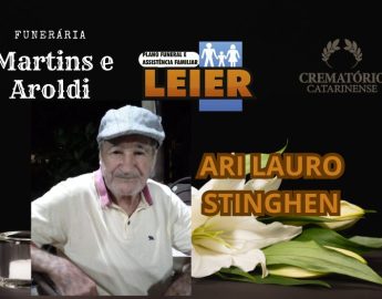 Plano Leier e Funerária Martins e Aroldi informam o falecimento de Ari Lauro Stinghen