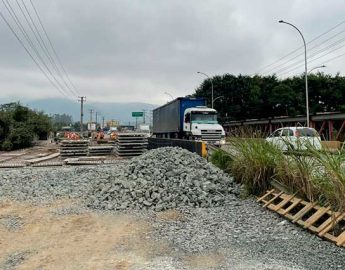 Obras avançam na ponte da divisa Guaramirim-Jaraguá