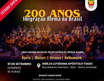 Orquestra do IFSC realiza concerto pelos 200 anos da imigração alemã