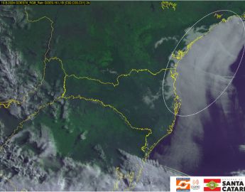 Semana inicia com nevoeiro marítimo e fumaça de queimadas em Santa Catarina