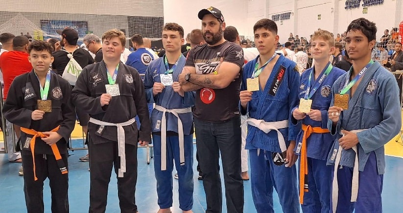 Jiu-Jitsu: Jaraguaenses conquistam seis medalhas no Pan-Americano da CBJJC