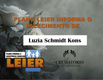 Plano Leier e Funerária Martins e Aroldi informam o falecimento de Luzia Schmidt Kons