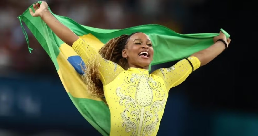 Ginástica Artística: Rebeca Andrade conquista medalha de prata no individual geral nas Olimpíadas