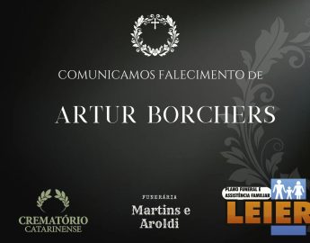 Plano Leier e Funerária Martins e Aroldi informam o falecimento de Artur Borchers