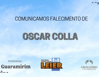 Plano Leier e Funerária Martins e Aroldi informam o falecimento de Oscar Colla