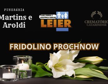 Plano Leier e Funerária Martins e Aroldi informam o falecimento de Fridolino Prochnow