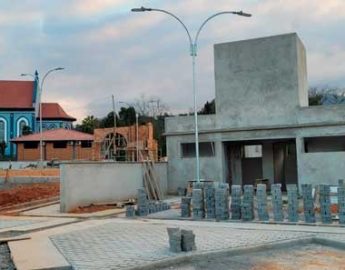 Obras da Praça Húngara seguem na região de Santo Estevão