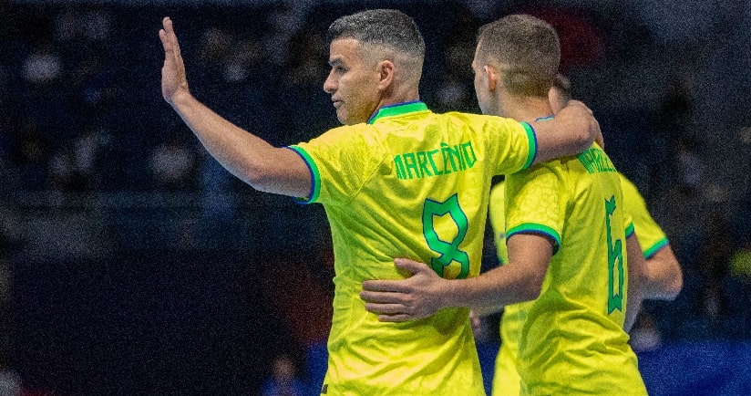 Futsal: Com gol de Marcênio, Brasil vence segundo amistoso antes do mundial