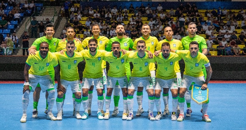 Futsal: Seleção Brasileira vence o Uzbequistão em amistoso preparatório