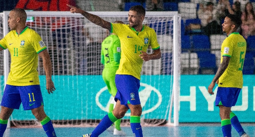 Futsal: Seleção Brasileira está nas quartas de final da Copa do Mundo