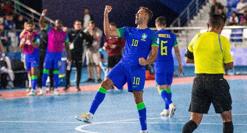 Futsal: Seleção Brasileira se classifica para as oitavas de final do mundial