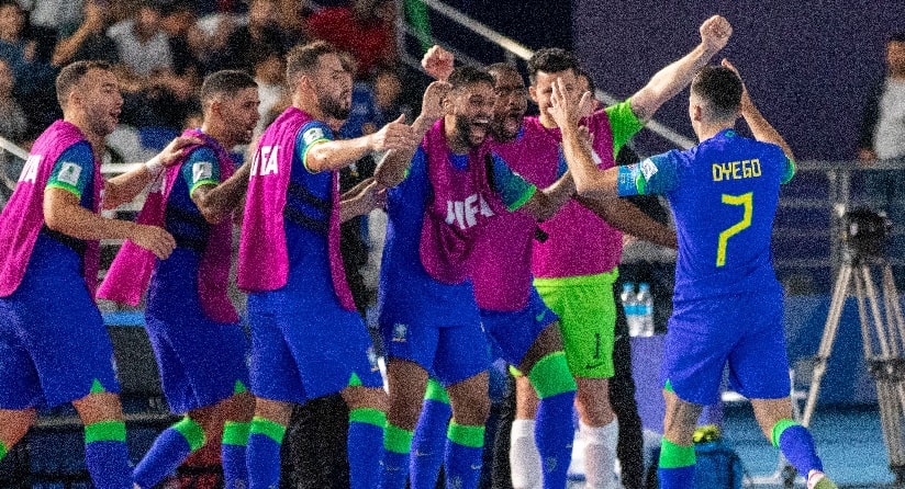 Futsal: Seleção Brasileira se classifica para as oitavas de final do mundial